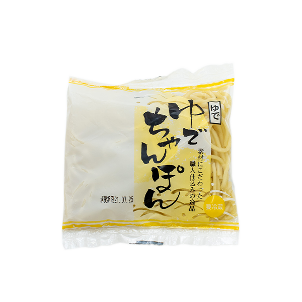 製麺ちゃんぽん。素材にこだわった職人仕込みの逸品シリーズの袋麺です。